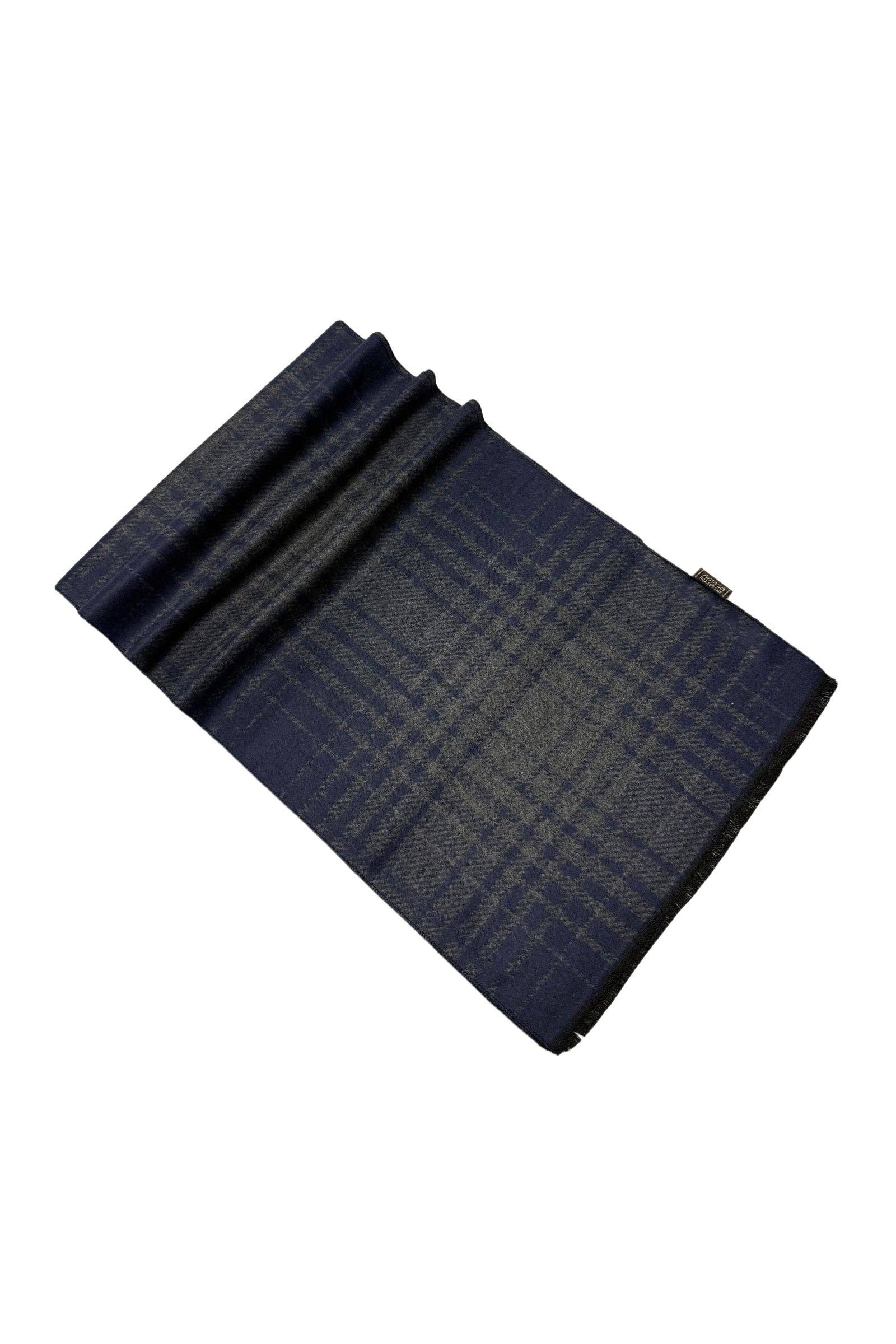 Fashion Scarf World - Wholesale Scarf - Unisex - Grid Check Print Reversible Mens/Unisex Frayed Scarf10