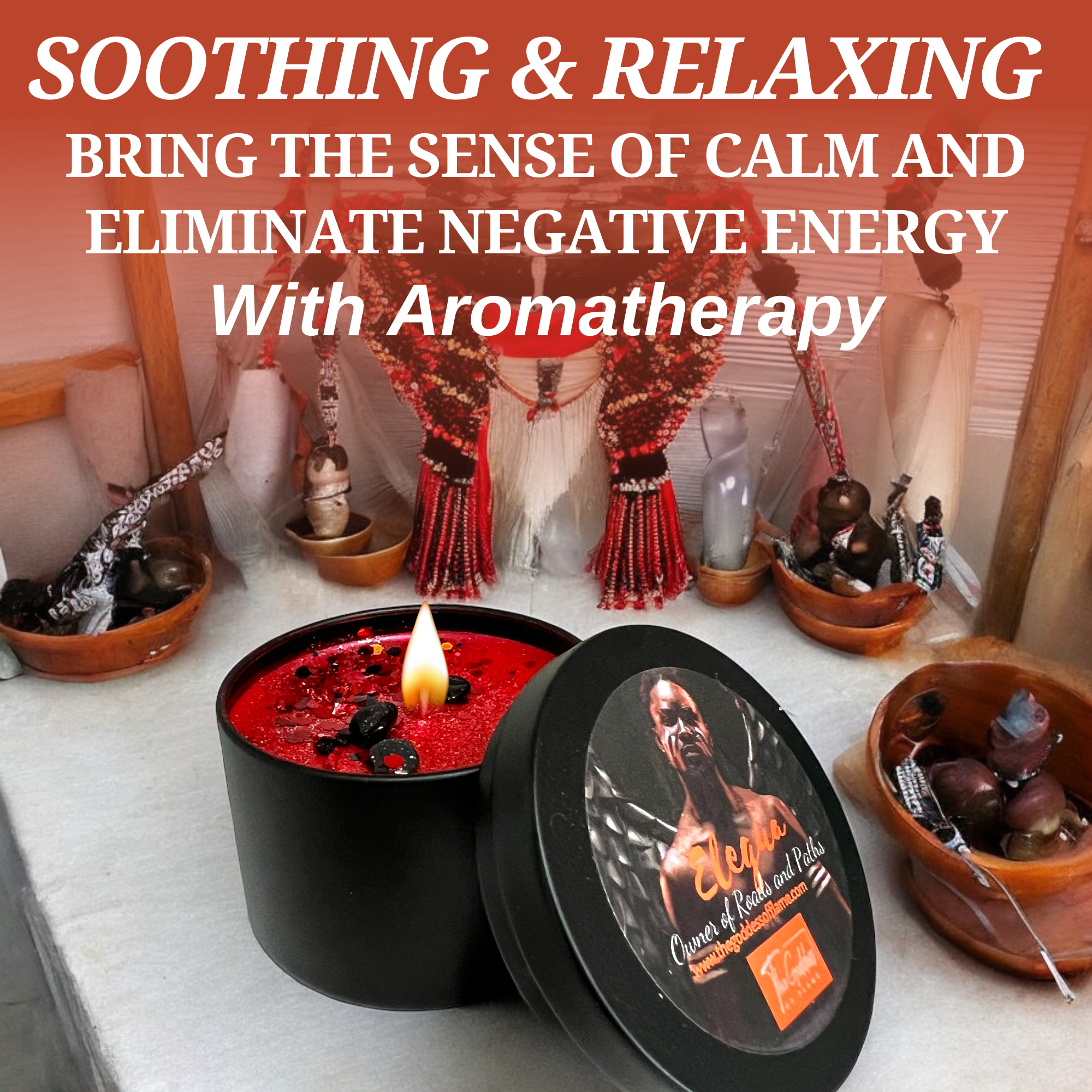 The Goddess of Flame - Wholesale Jar/Filled Candle - Elegua Spiritual Offering Magic Candle6