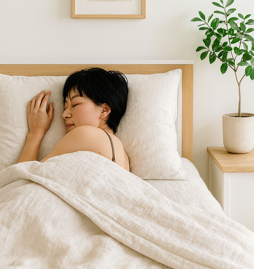 Q VITA - Wholesale Bedding Set - 80%TENCEL 20% Linen Duvet Cover Set - Oatmeal9