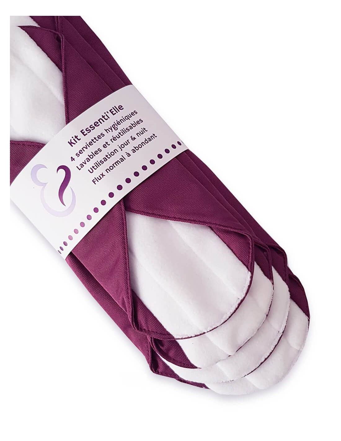 Maman & Bébé Nature - Wholesale Dinner & Cloth Napkin - Essenti'elle Set of 4 Washable Sanitary Napkins 11