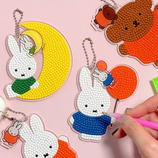 K-Wonderland - Wholesale DIY Craft Kit - Miffy DIY Diamond Painting Keychain Kit Box1