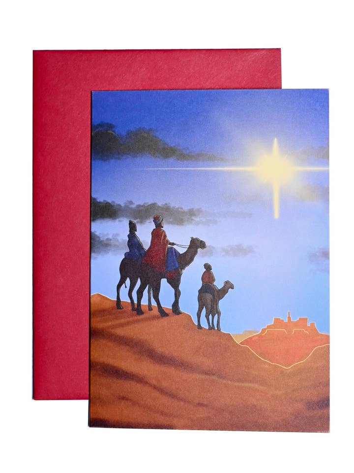Carte de vœux des Rois Mages pour la vente par BOSS Paper Company