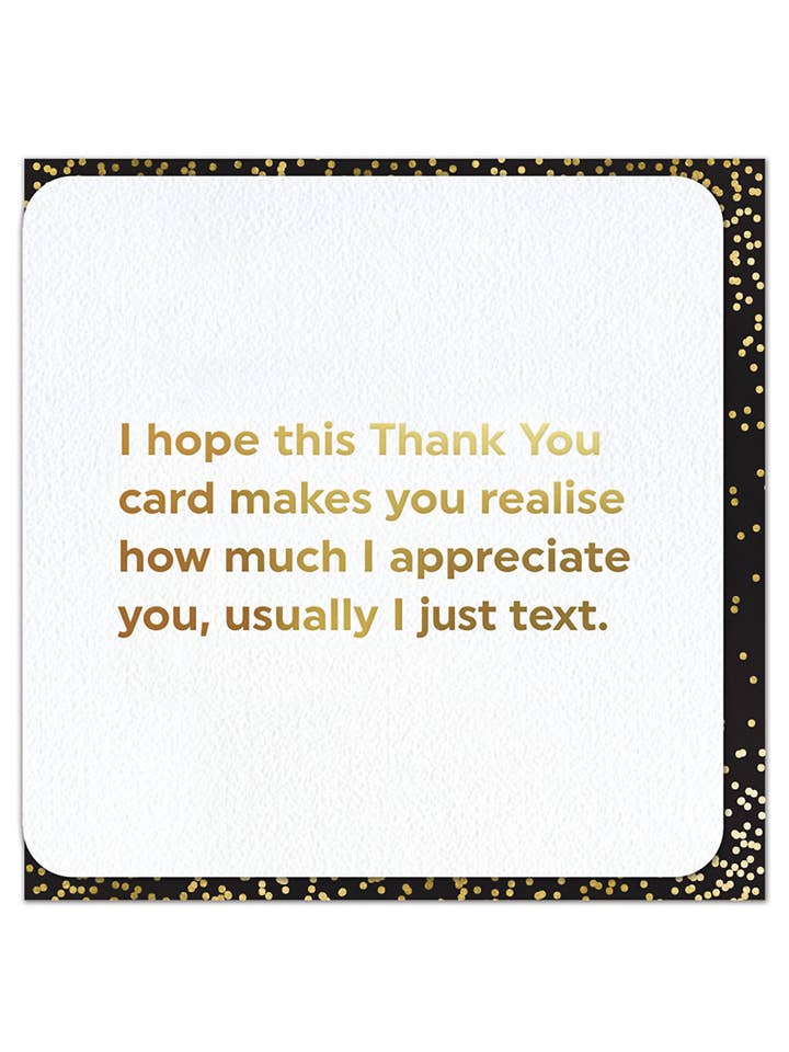 Lustige Dankeschön-Karte 1 für den Großhandel von Brainbox Candy