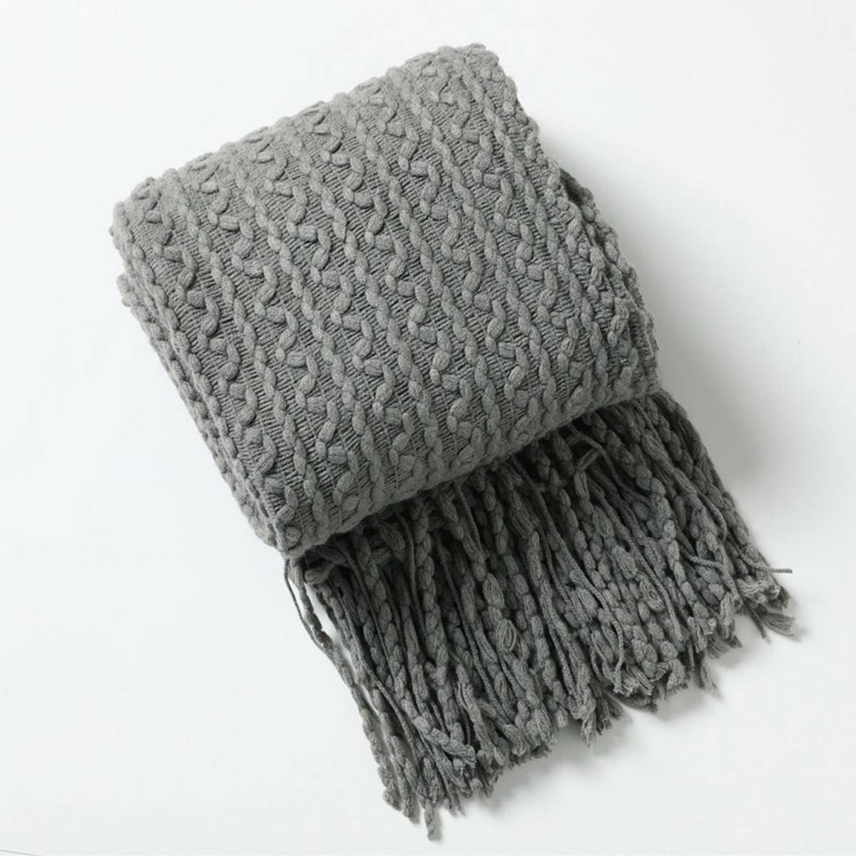 ACCITY - Wholesale Throw Blanket - LIGHTWEIGHT SOFT AND COMFORTABLE KNITTING BLANKET_CWMM02021