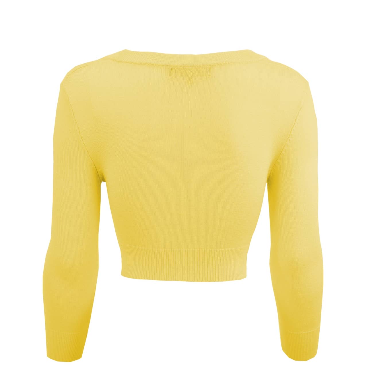 Mak - Wholesale Cardigan - Women's - Cropped Bolero 3/4 Sleeve V-Neck PLUS size Cardigan CO129PL120