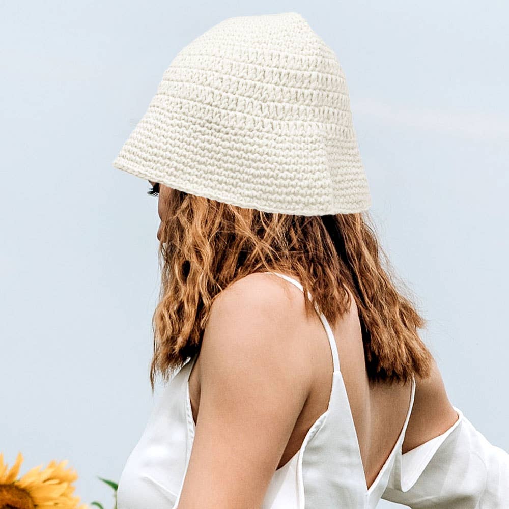 Sensibling Corp. - Vente Bob – femme - Chapeau seau en tricot au crochet5