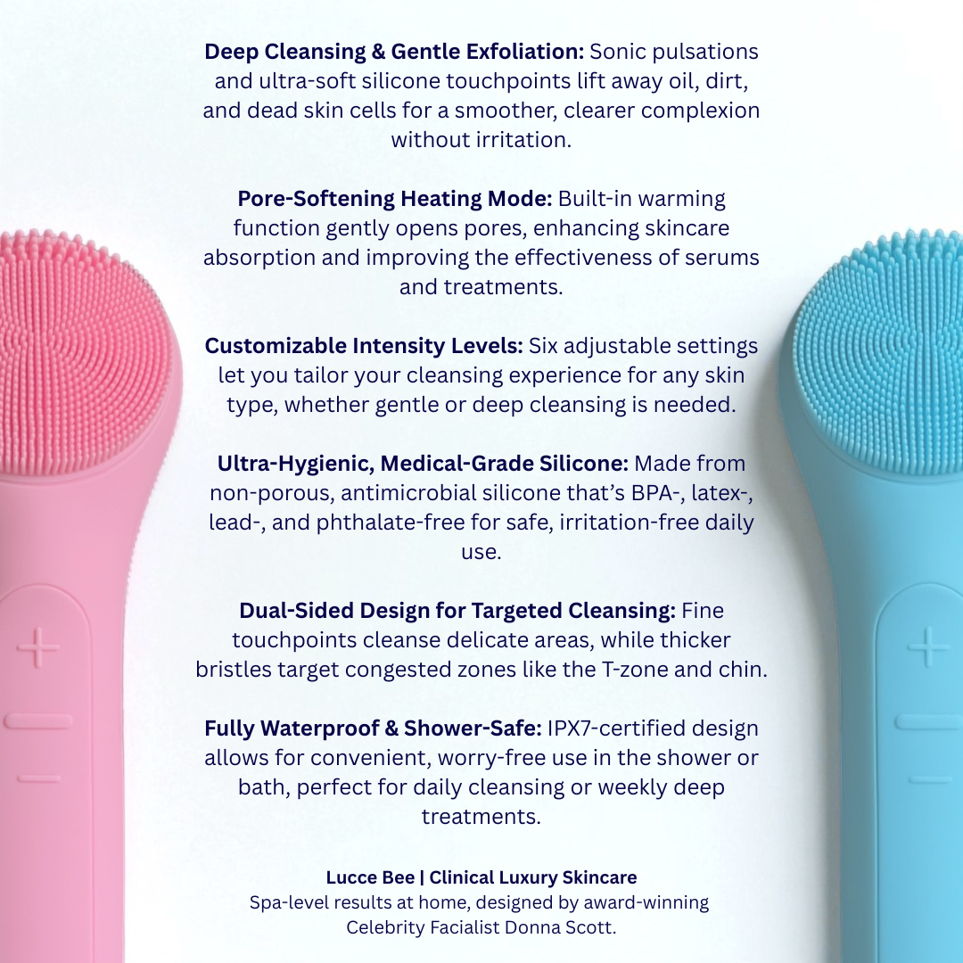 Lucce Bee – wholesale Elektronisk hudvårdsanordning – Silikon Sonic Skrubbborste – Skonsam Exfoliering & Värme14