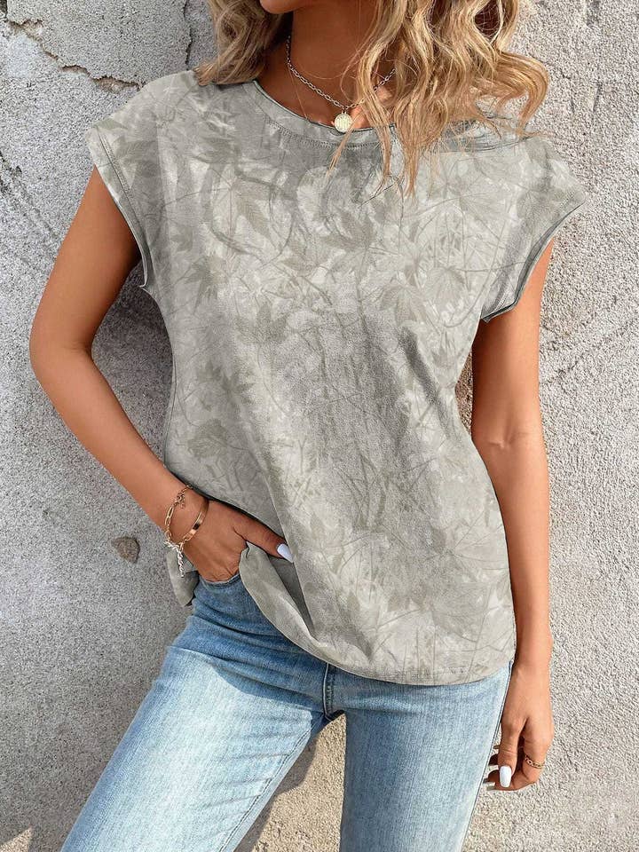 Rosa Clothing - Wholesale T-Shirt - Women's - Street Camo Tree Branch Print T-Shirt11