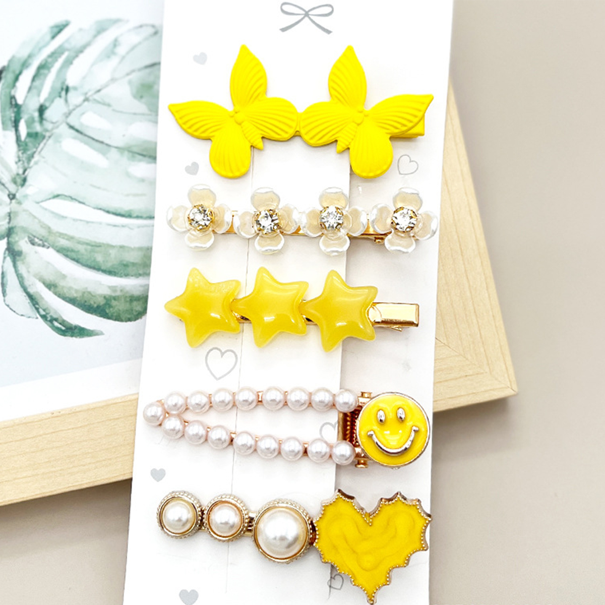 ACCITY - Wholesale Hair Clip - Women's - Rhinestone Pearl Hair Clip Set-Elegant Side Pin _CWASC0349637