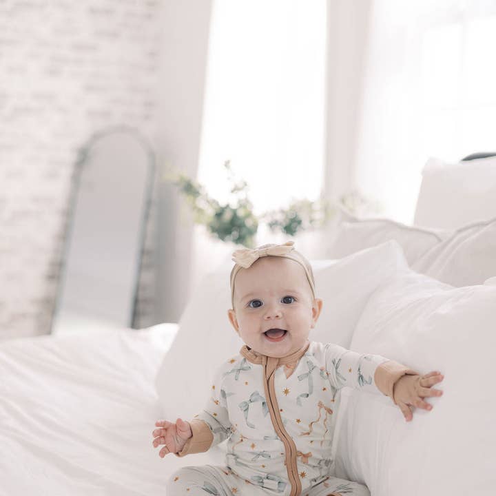 Ribbon Zipper Lounger and other Purchase Wholesale custom bamboo pajamas. Free Returns & Net 60 Terms on Faire trending on Faire.