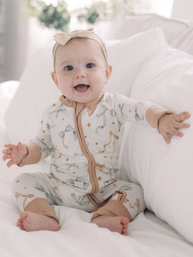 HUGGA BABIES - Wholesale Sleepsuit - Baby - Ribbon Zipper Lounger0