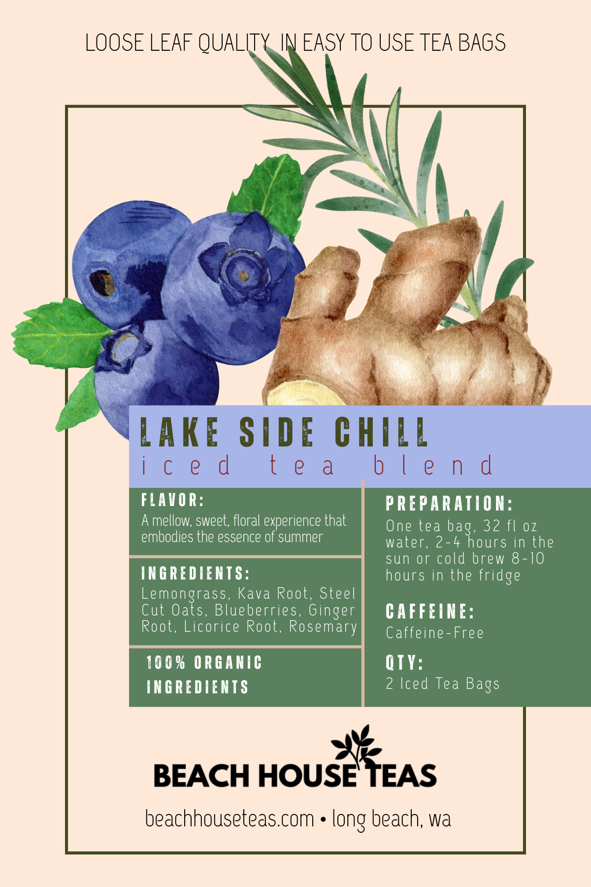 Beach House Teas - Venta al por mayor Té helado - Paquetes de Té Helado para Llevar26