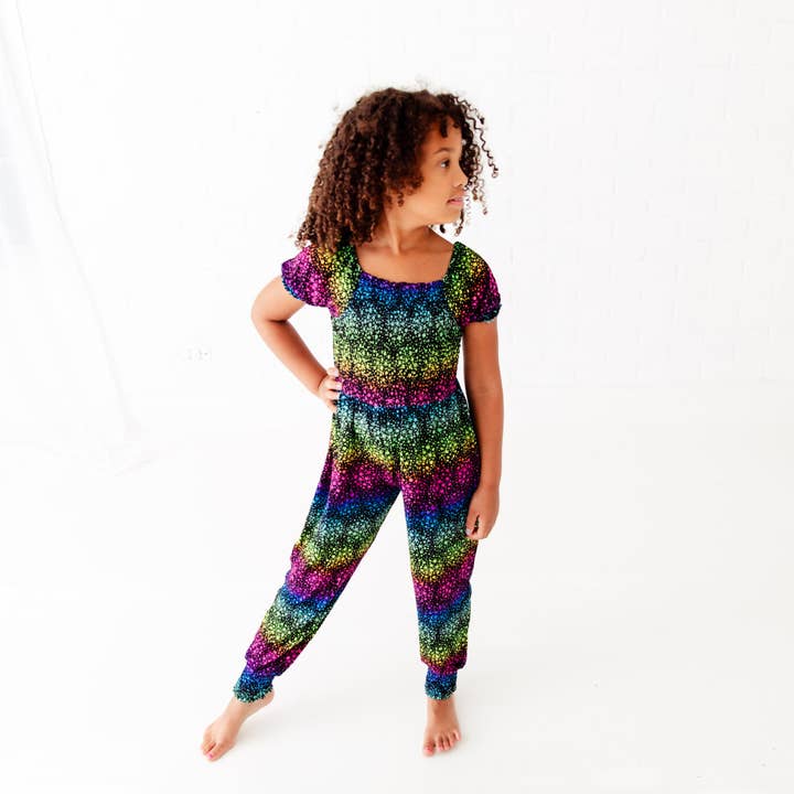 When Stars Kaleidoscope Bamboo Smoked Strampler für den Großhandel von Dreamiere