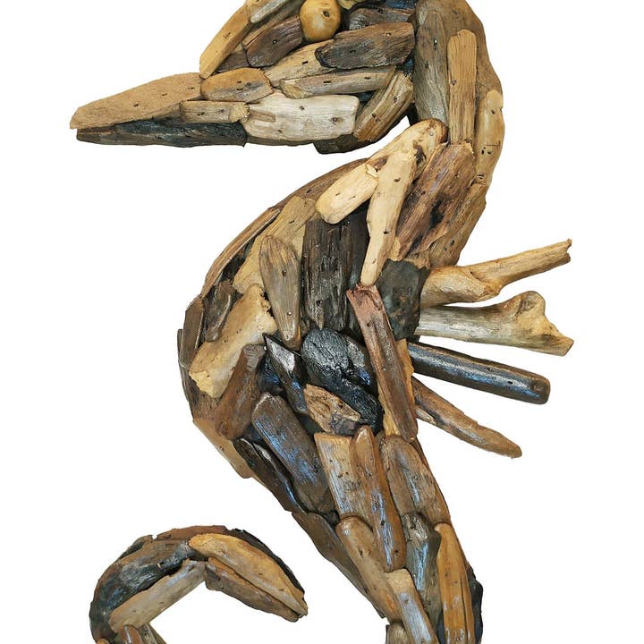 Om Gallery - Wholesale Dimensionele/3D-muurkunst - Zeepaardje - Houten Wanddecoratie