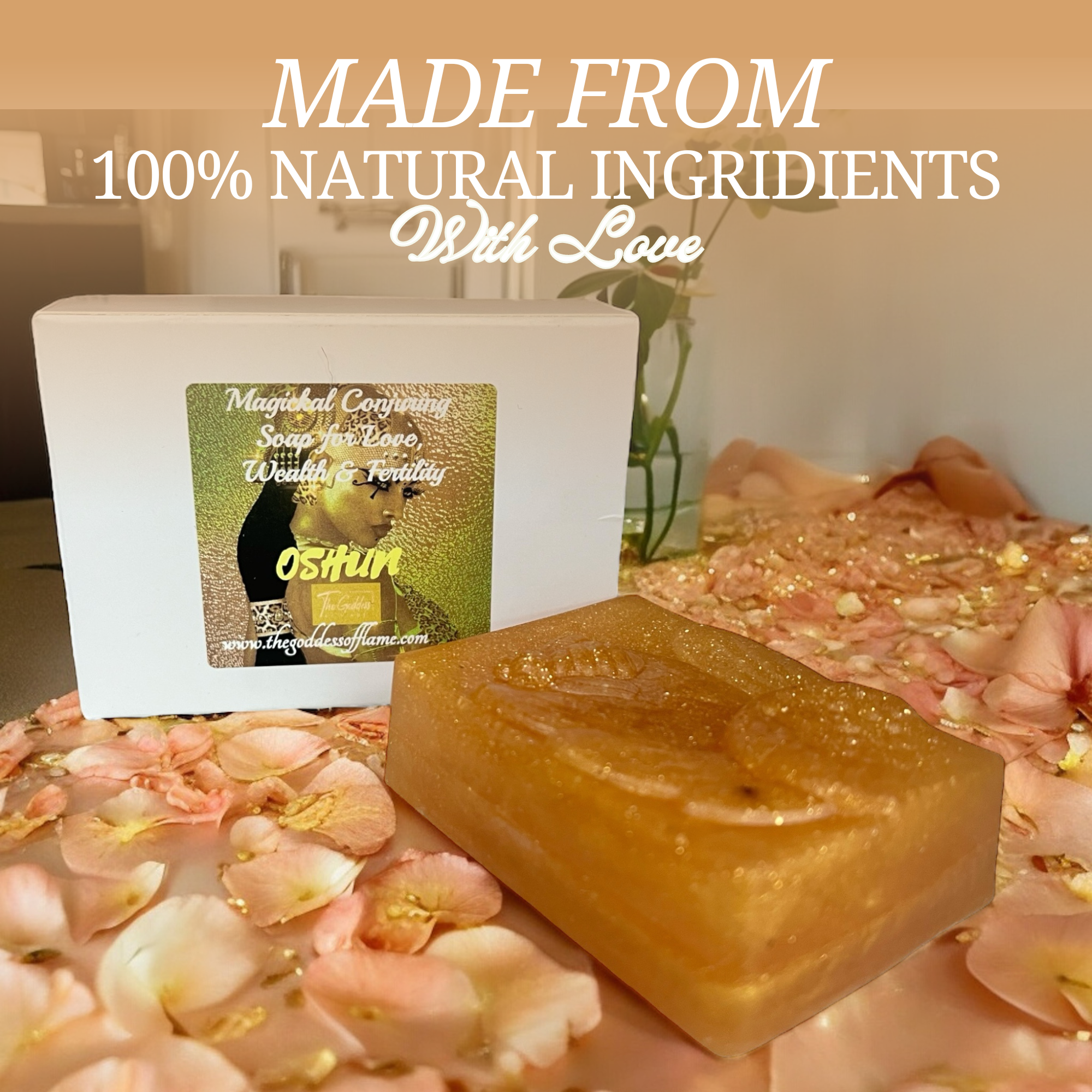 The Goddess of Flame - Wholesale Bar Soap - Oshun Enchanted Magic Soap for love, wealth and fertility2
