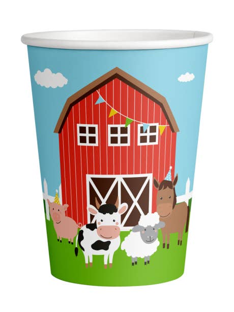 8 VASOS FARM ANIMALS 250 ML para venta al por mayor de Dream Party