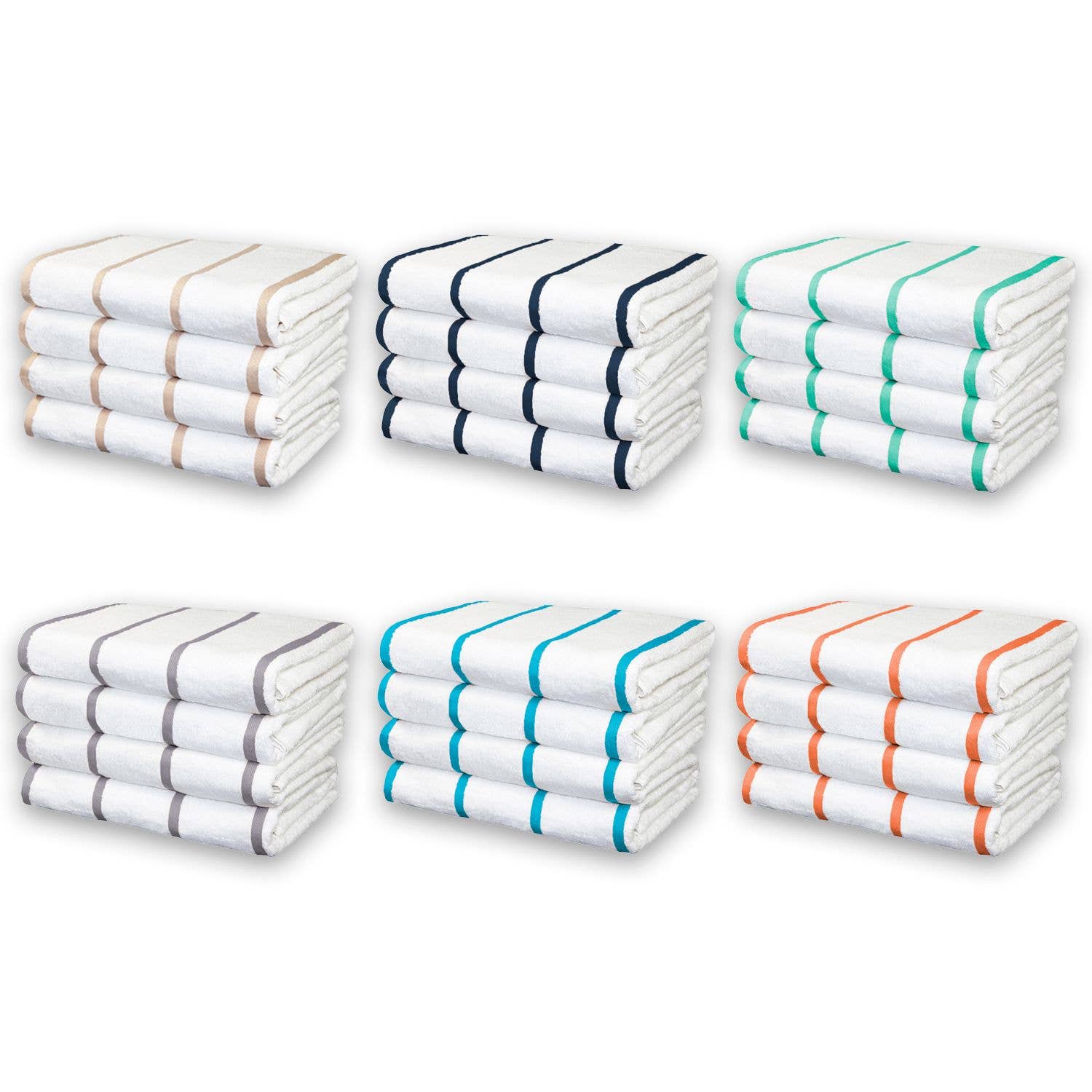 Arkwright Home - Wholesale Beach Towel - Las Rayas Striped Pool/Beach Towel 26