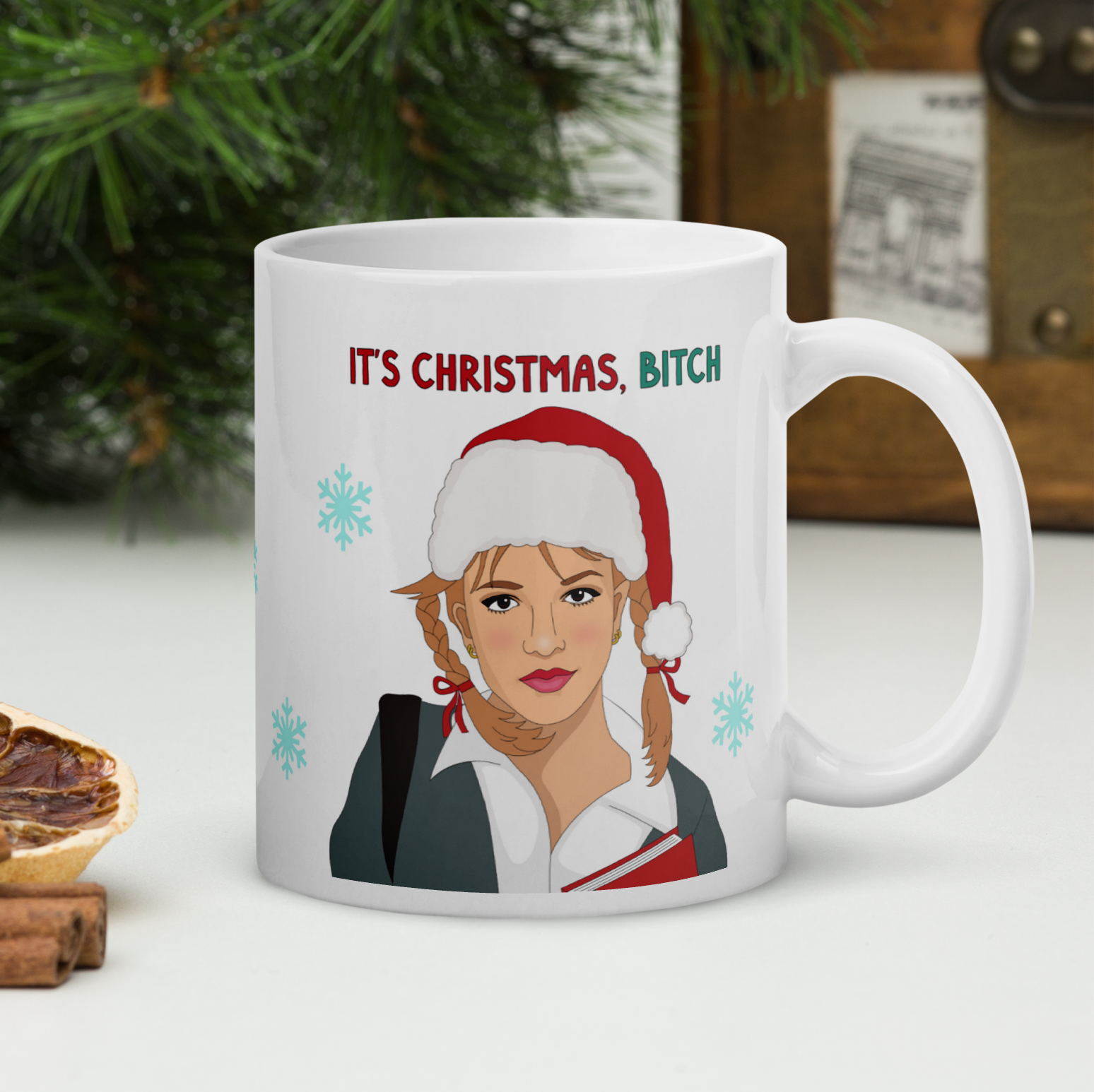 Poppermost Prints - Wholesale Coffee Mug - Britney Christmas Mug2