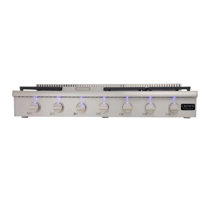 Crown Professional Plaque de Cuisson à Gaz de 48 Pouces avec 114000 BTU - ART4801 pour la vente par Renoshop