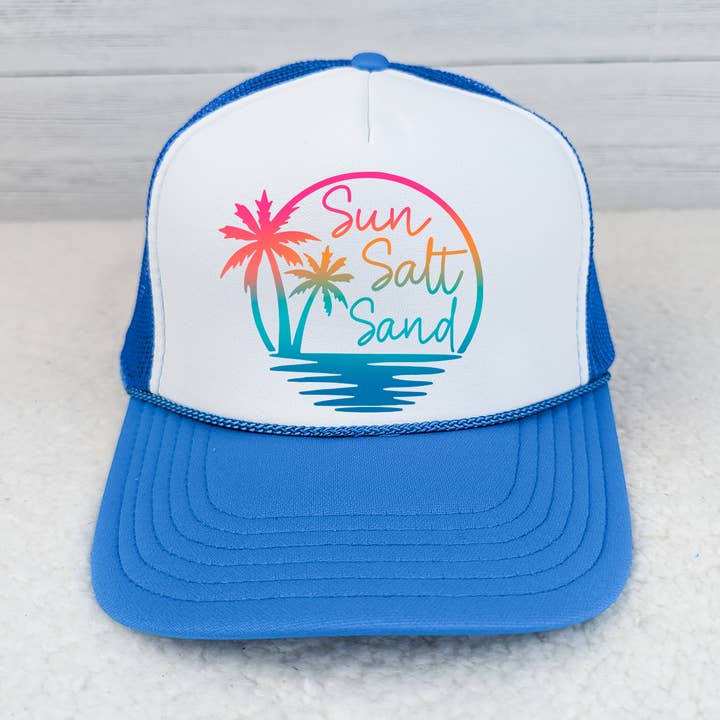 Sun Salt Sand Trucker Cap for wholesale by Trendy Tee Co.