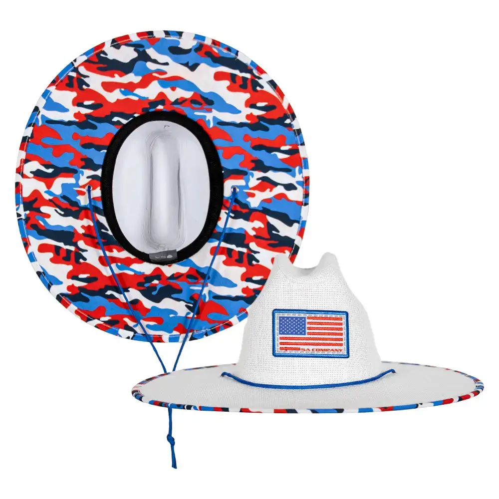 Soul of Adventure - Wholesale Straw Hat - Unisex - Keys Straw Hat / Lifeguard Hat – Wide Brim, UPF 50+4