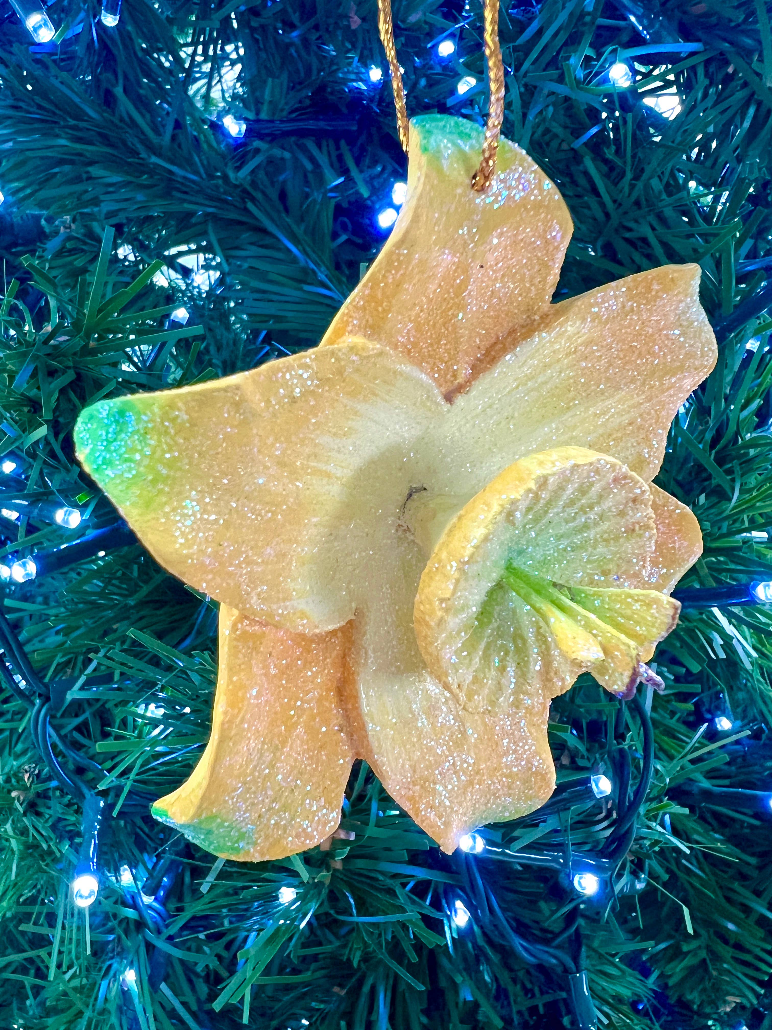 Erik & Mike - Wholesale Ornament - Christmas Flower Ornament Daffodil Yellow1