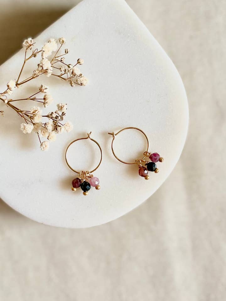 Pendientes Salomée mini aros bohemios para venta al por mayor de L’Instant M créations