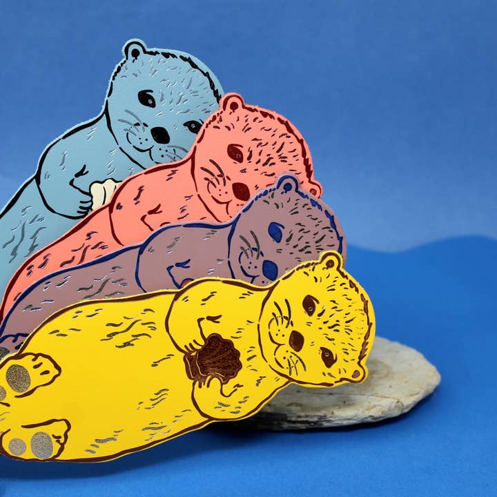 Ark Colour Design - Wholesale Bookmark - Otter Bookmark