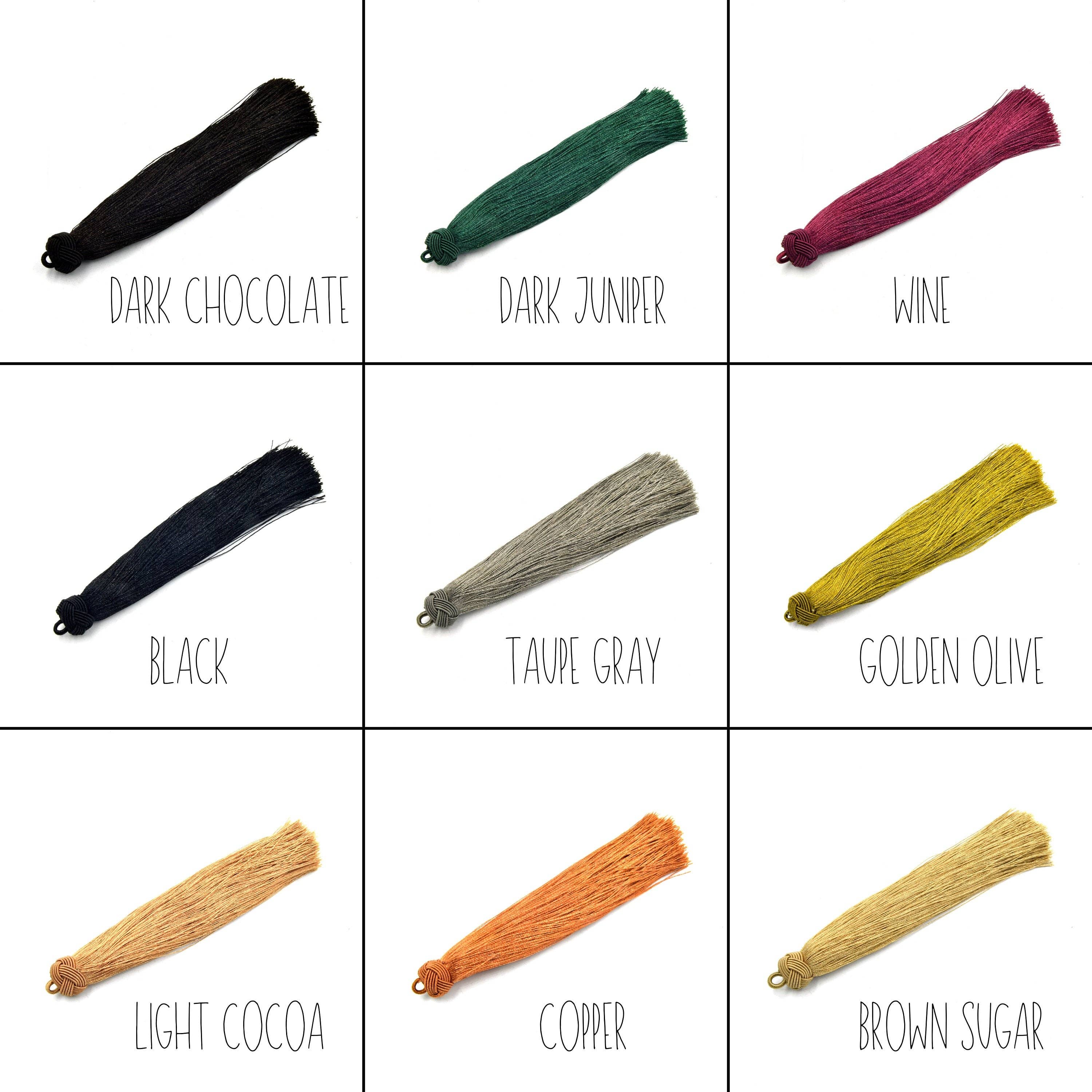 Only Beads - Wholesale DIY Craft Kit - Tassels | Knot Cap Tassel Silk Mala Gypsy Tassel Pendants0