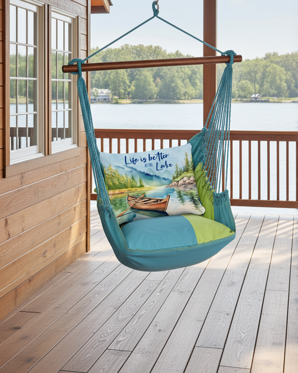 Magnolia Casual - Wholesale Swing Set - Hammock Swing 4-Piece Set indoor / outdoor - Meadow Mist21