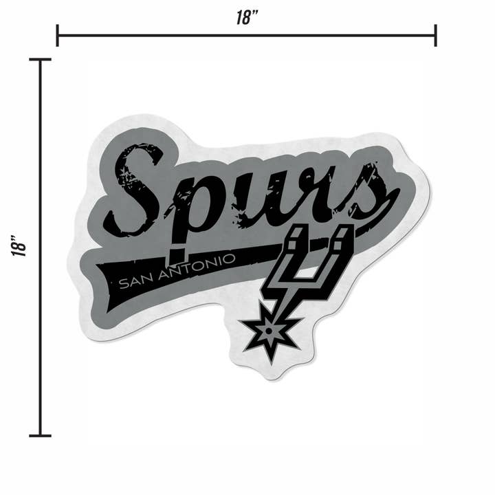 Rico Industries - Wholesale Sign - NBA Basketball San Antonio Spurs Distressed Shape Pennant4