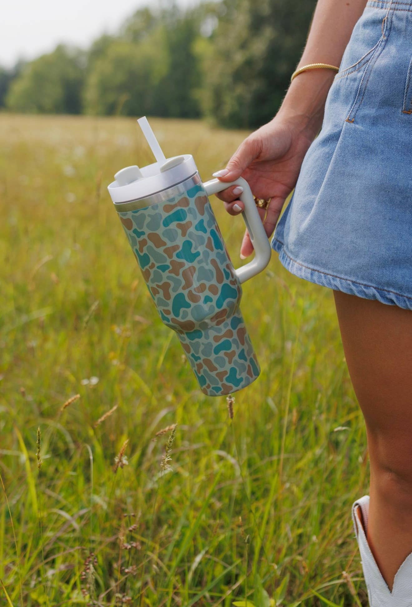 The Front Porch Label - Wholesale Insulated Mug/Tumbler - Camo Tumbler with Handle2