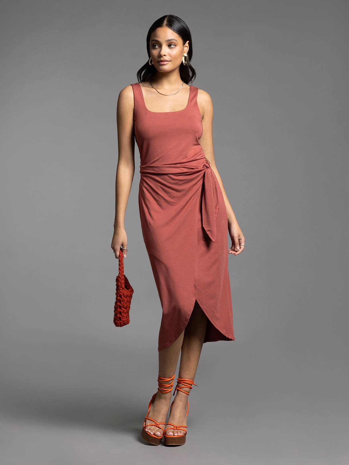 Weekend Los Angeles - Wholesale Dress - Women's - Ties Waist Wrap Dress - AUBRIELLE DRESS12