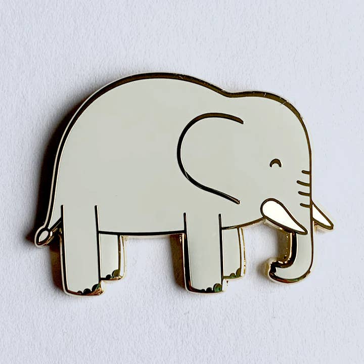 Tom Hardwick - Wholesale Lapel Pin/Button - Elephant Enamel Pin0