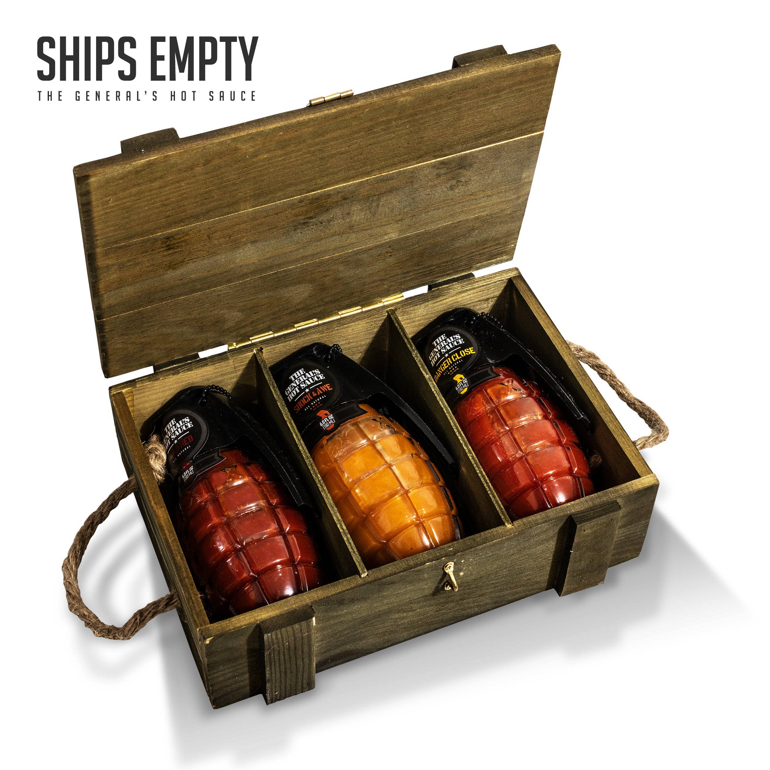 The General's Hot Sauce - Wholesale Gift Box - 3-Star Gift Box - The General's Hot Sauce3