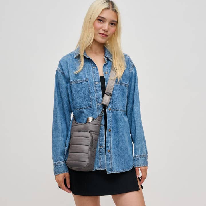 Urban Expressions - Wholesale Crossbody Bag - Women's - Jace Water Bottle Nylon Puffer Crossbody34