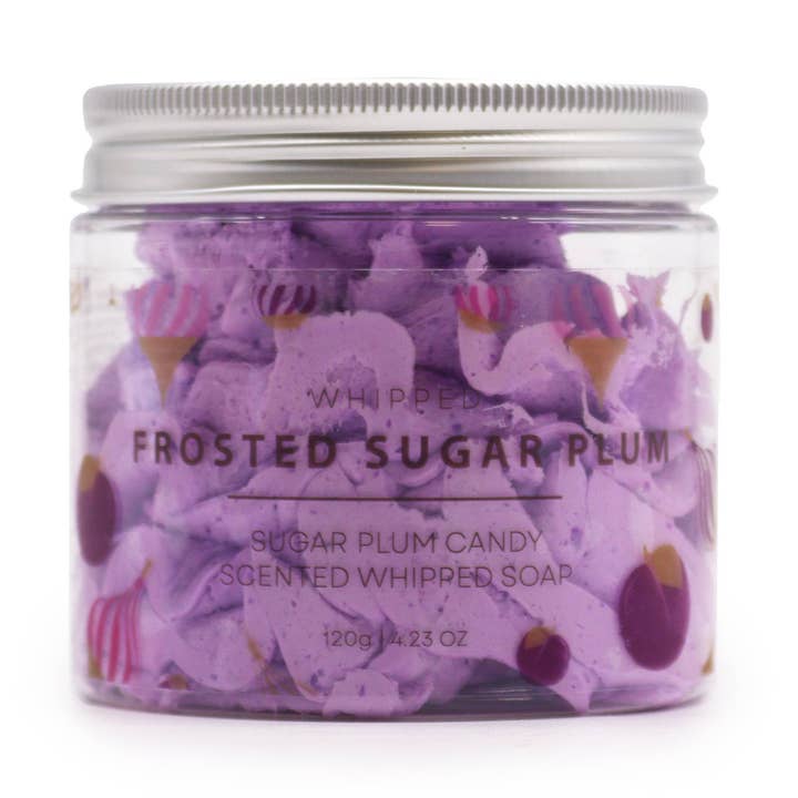 Ancient Wisdom - Wholesale Whipped Soap - Frosted Sugar Plum Whipped Cream Soap 120g0