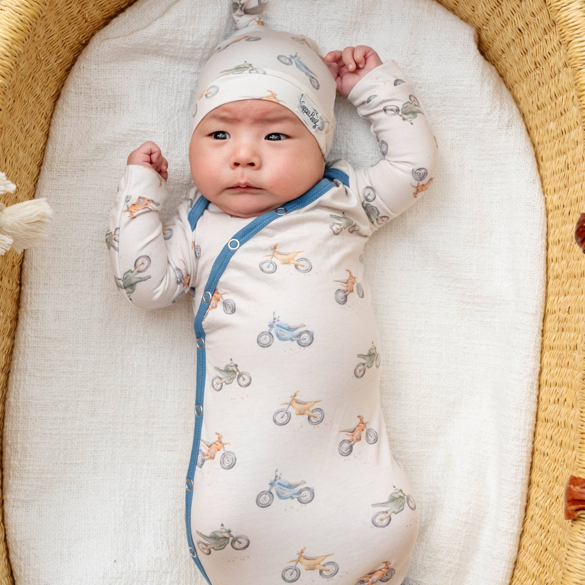 Copper Pearl - Wholesale Babygown - Baby - Newborn Knotted Gown - Ryder5