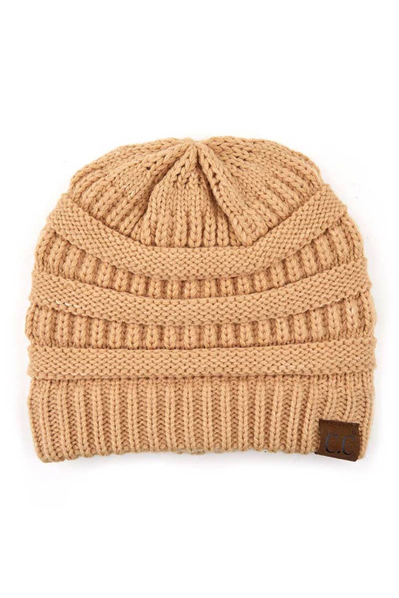 Oblige by G – Großhandel Beanie – Damen – Klassische Strickmütze mit C.C.-Etikett HAT-20A51