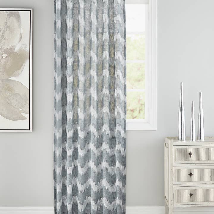 Aspen Blue chevron Panel for wholesale by Cloud 9 Design