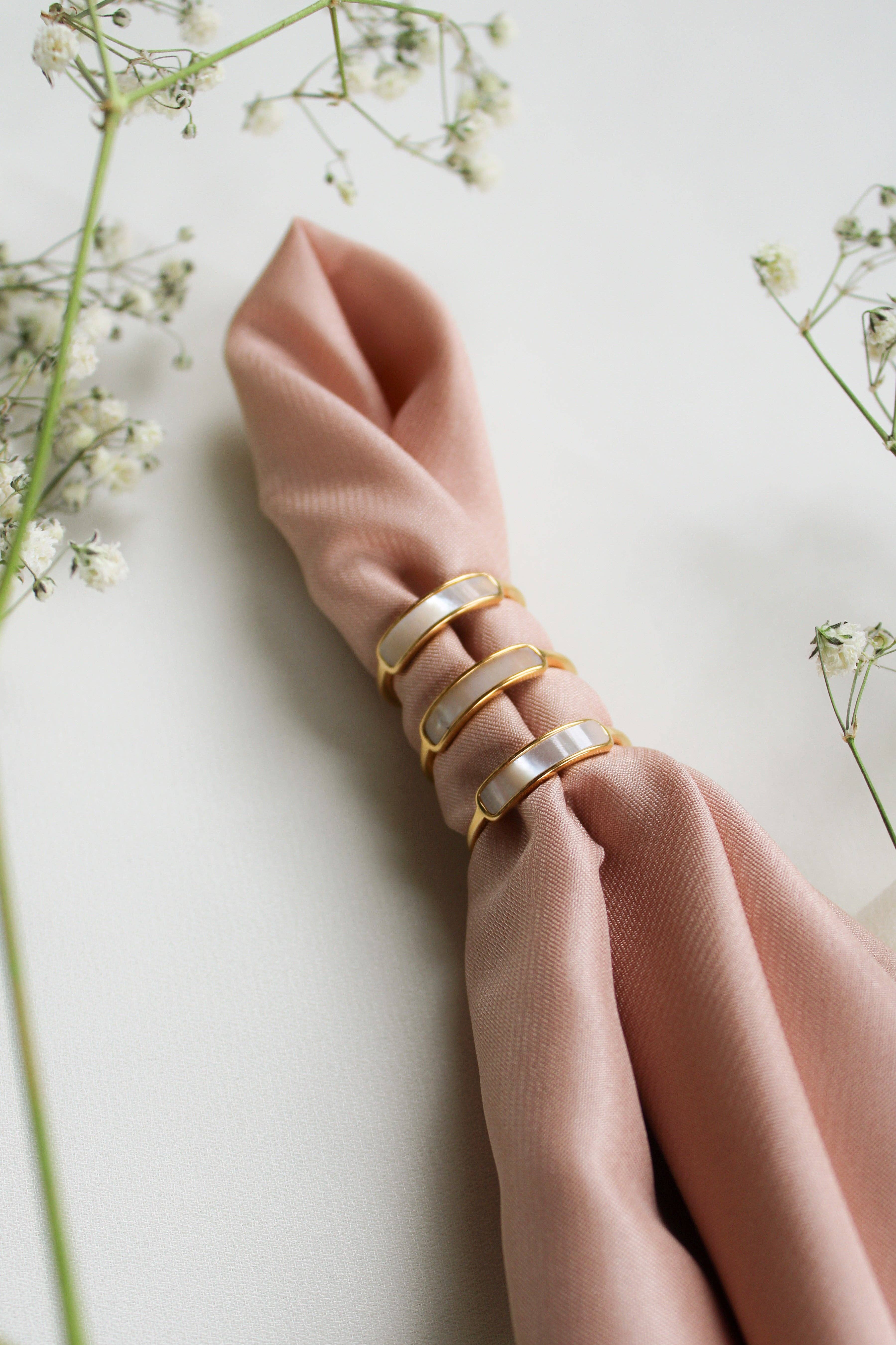 24th & Gold - Wholesale Band/Stacked Ring - Iridescent Band Gold Ring2