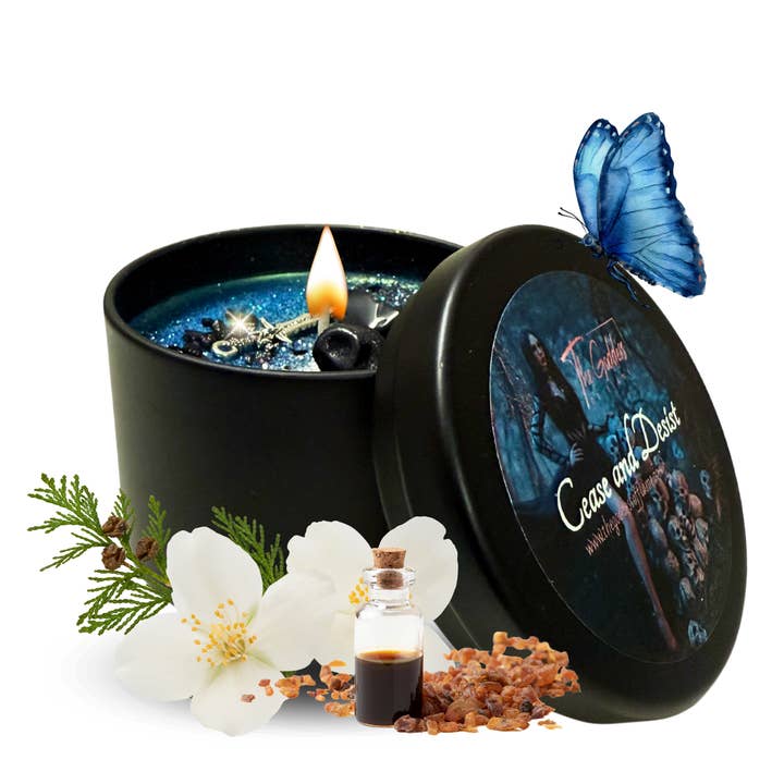Cease And Desist Spell Candle - Removing Blockages for wholesale by The Goddess of Flame
