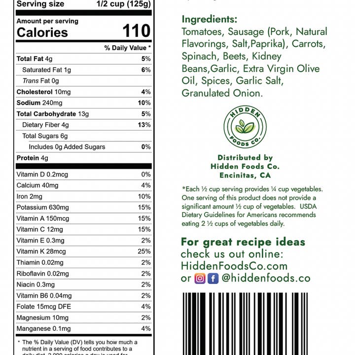 Hidden Foods Co - Wholesale Pasta Sauce - Hidden Foods Sausage and Garlic-Sicilian Inspired Sauce3