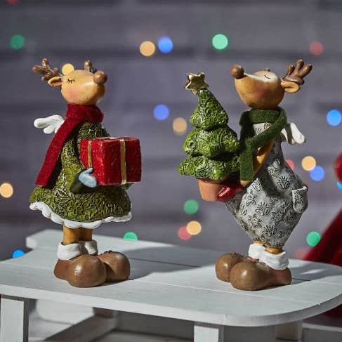 Julharts Grön och Röd Ren 2 Asstd för wholesale av Langs