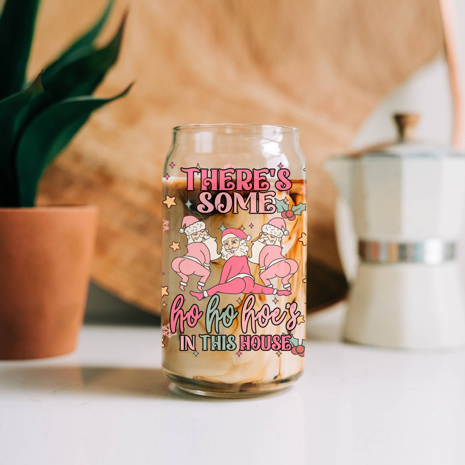 Gia Roma – wholesale Coffee mug – Sparkly Sequin Christmas Bow Decor Gift, Colorful Glass Cups15