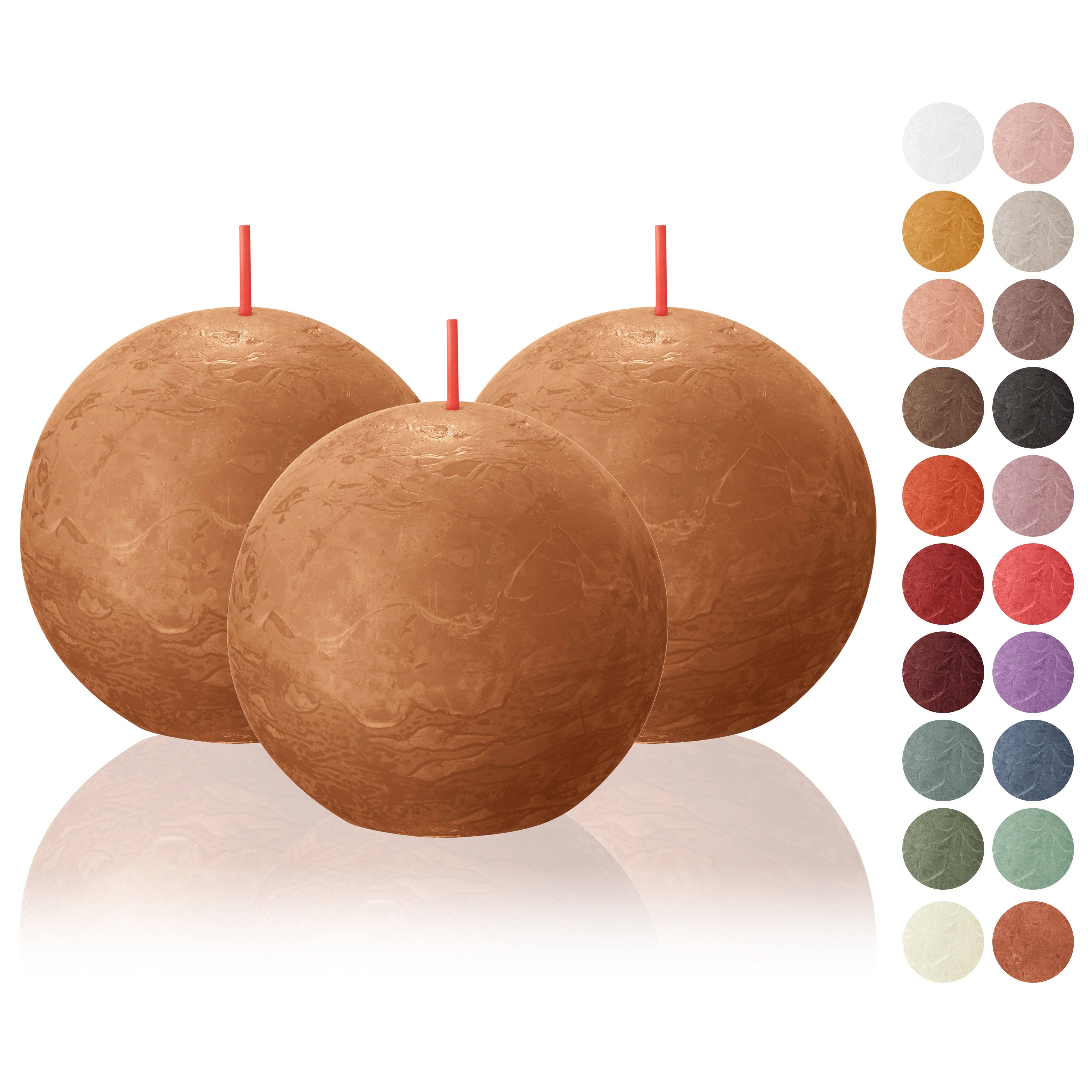 BOLSIUS – Velas de decoração por atacado – 6 Velas rústicas 3" - Inperfuted - Natural - Eco-Friendly - Cera Plant-Based - **Vendido Individualmente17