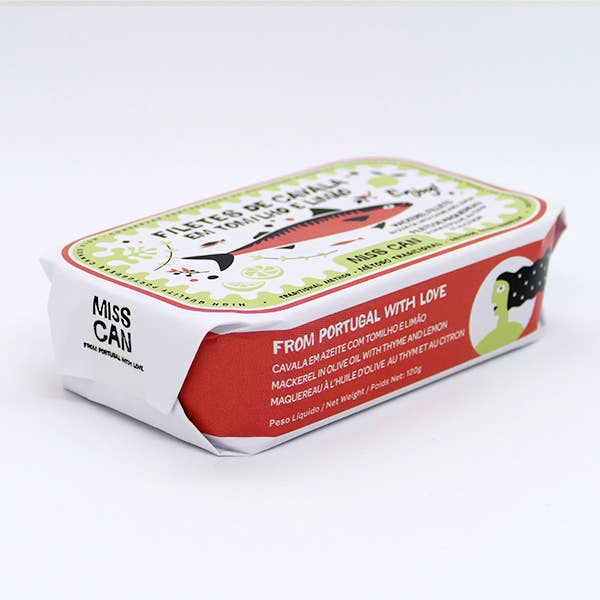 Miss Can by Tin2Table - Wholesale Tinned Fish - MACKEREL FILLETS WITH THYME AND LEMON7