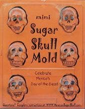 Mexican Sugar Skull – wholesale Chocolate/candy mould – Oaxaca Sugar Skull Mold - Mini - 6 molds1