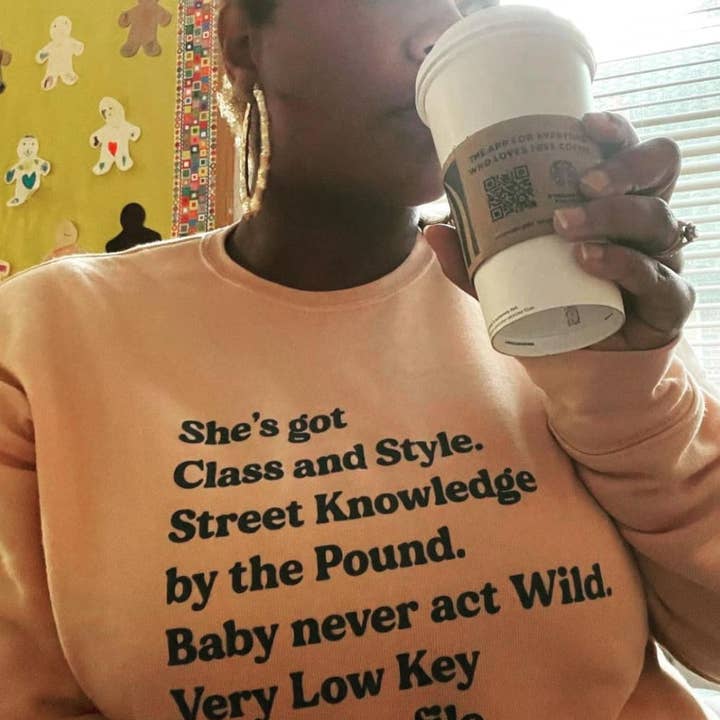 No Diggity Crewneck for wholesale by One Messy Bun