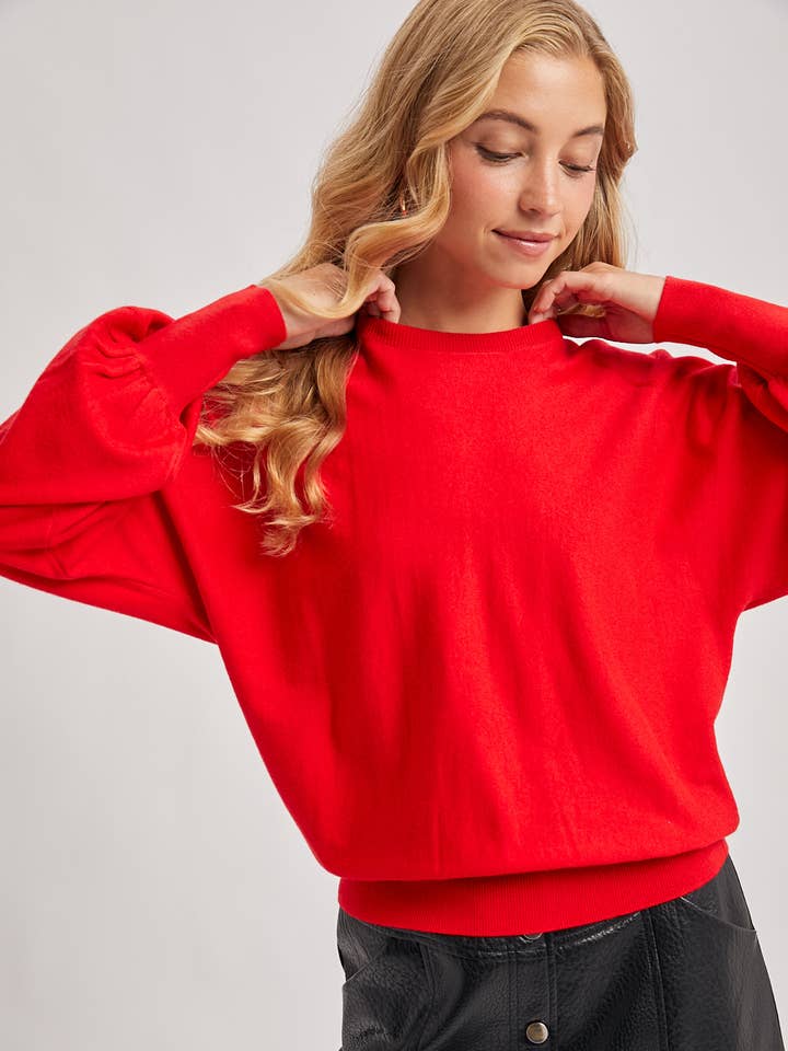 Bluivy - Wholesale Knit Sweater - Women's - LIGHTWEIGHT KNIT SWEATER PULLOVER1